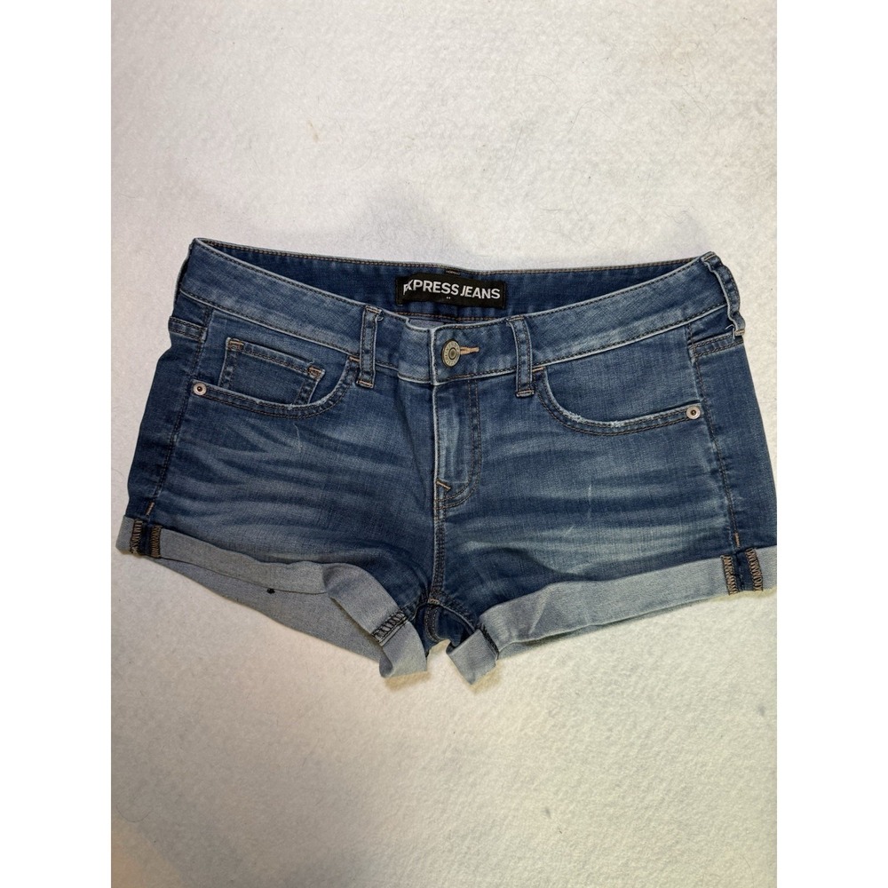 Y2K Express demin shorts rolled hem Short Shorts Summer Beach Festival Wear